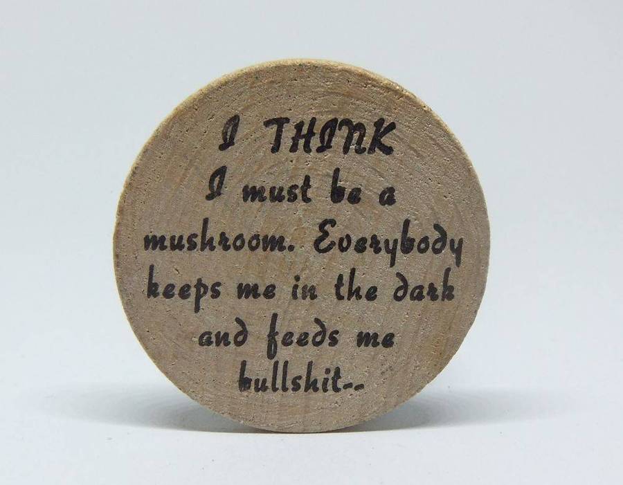 American wooden nickel token -