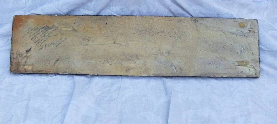 A rare vintage late 1980`s hard foam wall mount demonstrational mold of an AK47 assault rifle