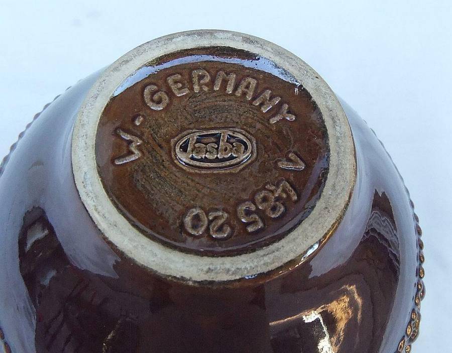 A vintage mid century West German pottery vase by Jasba