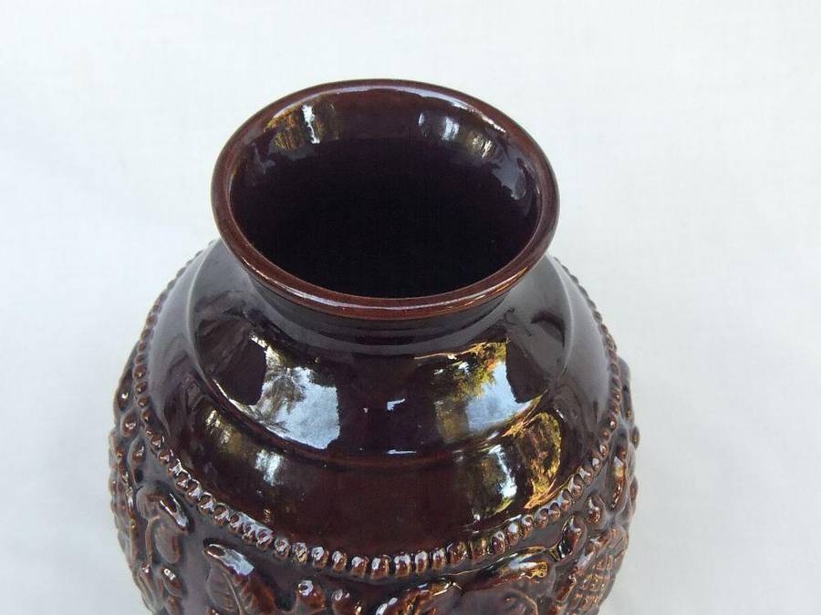 A vintage mid century West German pottery vase by Jasba
