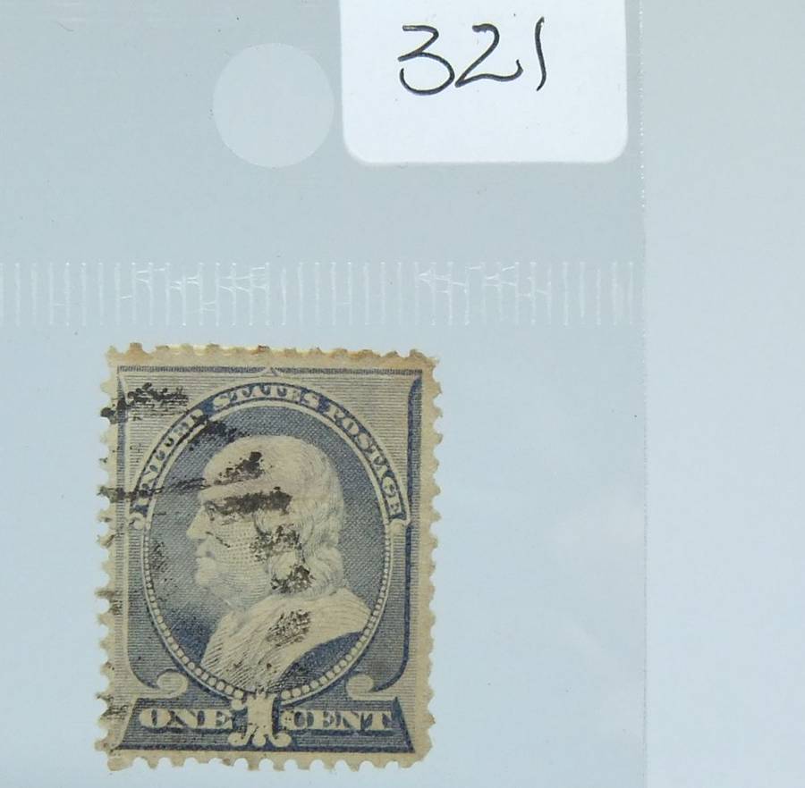 UNDER R100 -Antique / Vintage postage stamp - 1 Cent U.S.Postage