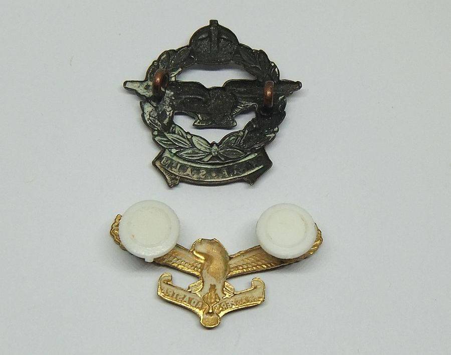 Militaria badge - Two vintage South African Airforce badges - WW2 & Border War era