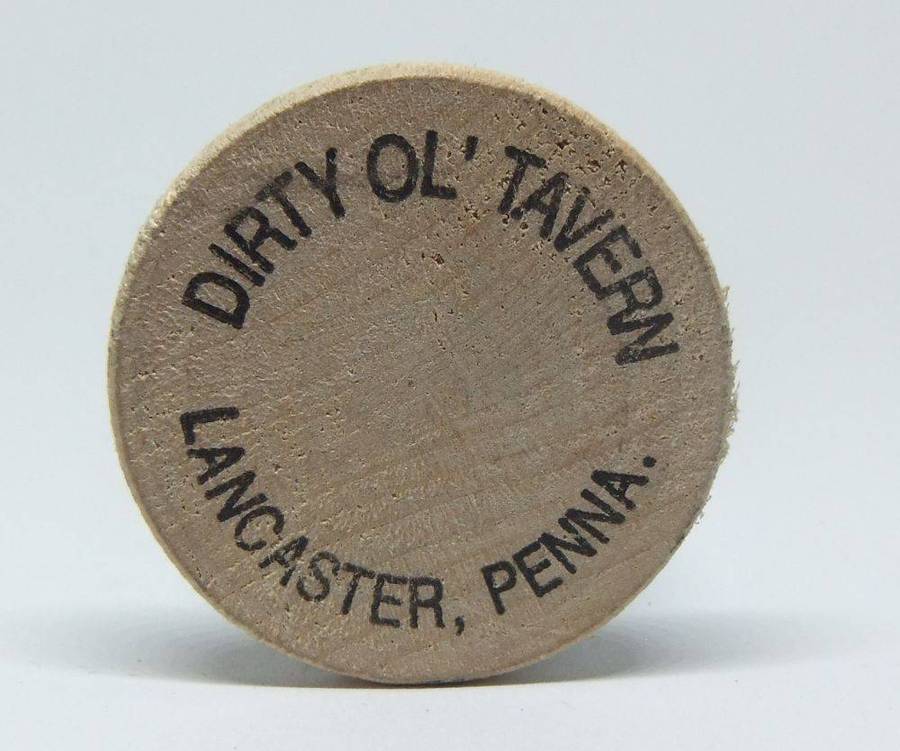 American wooden nickel token -