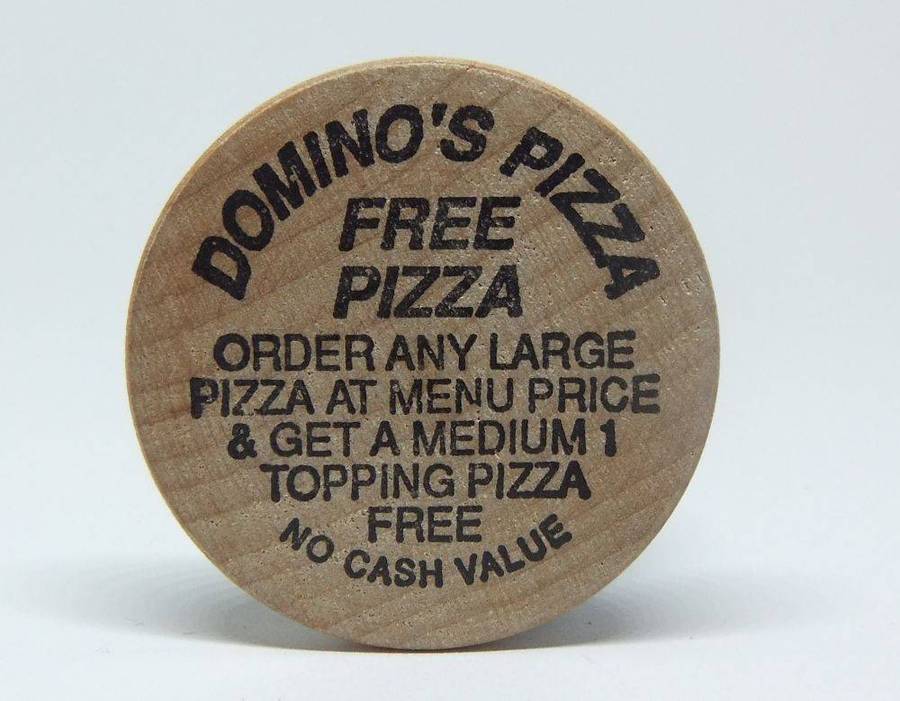 American wooden nickel token -