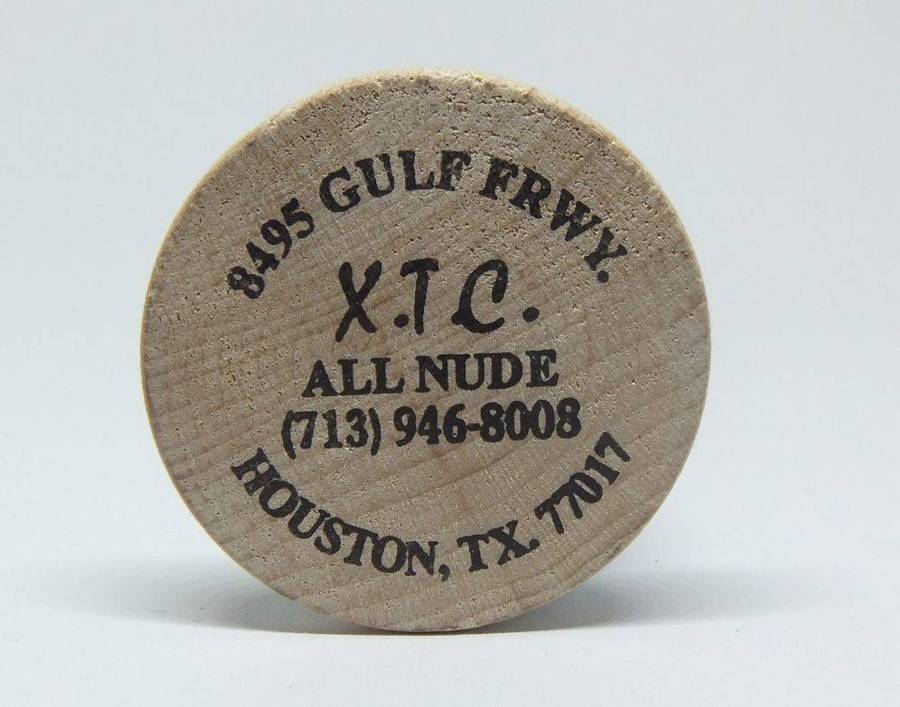 American wooden nickel token -