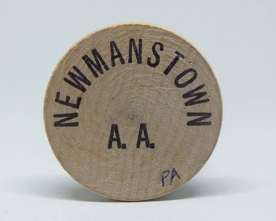 American wooden nickel token -