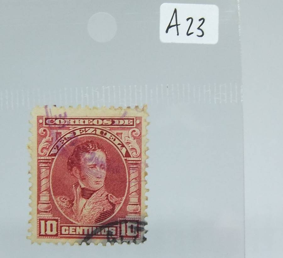UNDER R100 -Antique / Vintage postage stamp - Venezuela 10 centimos