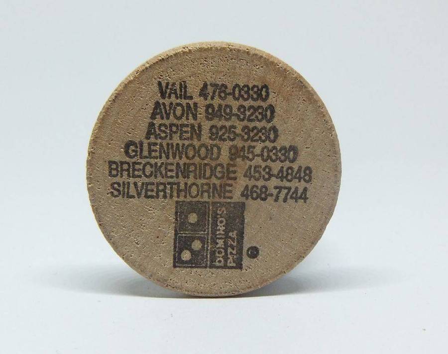 American wooden nickel token -