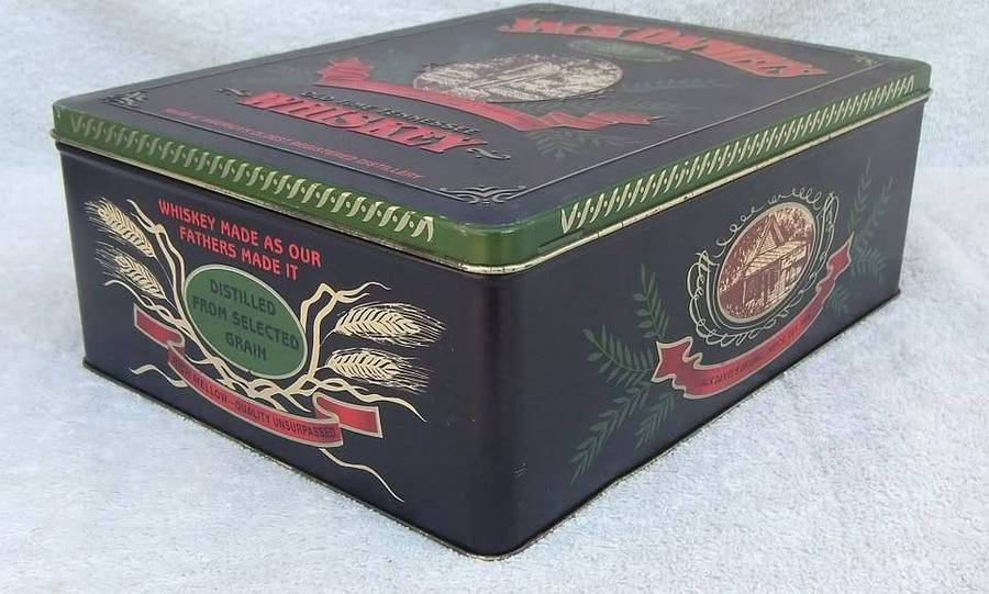 A limited edition Jack Daniels tin canister