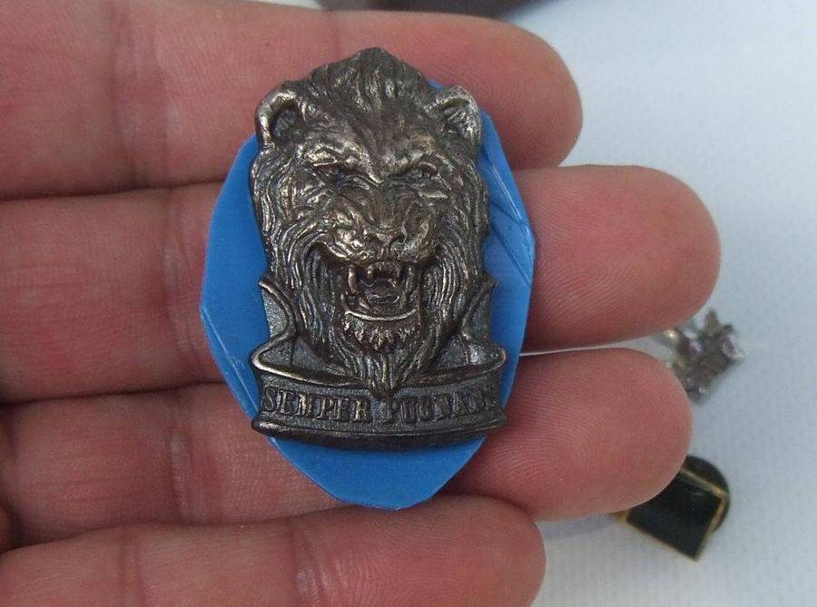 A few badges from the border war era plus a SANDF container