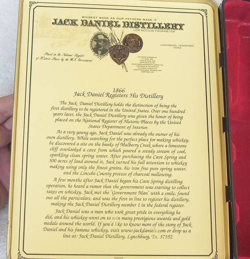 A limited edition Jack Daniels tin canister