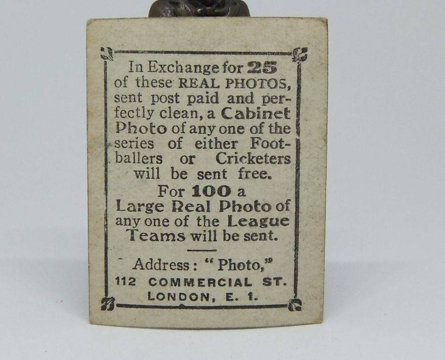 UNDER R100 - 1920`s Sports card - Football - W. Clarkson - Rotherham County F.C