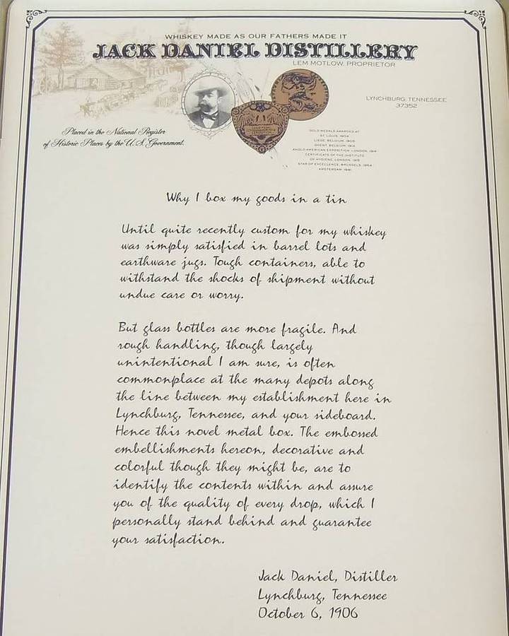 A limited edition Jack Daniels tin canister