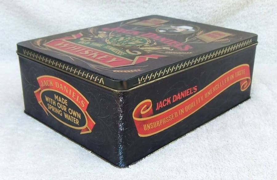 A limited edition Jack Daniels tin canister