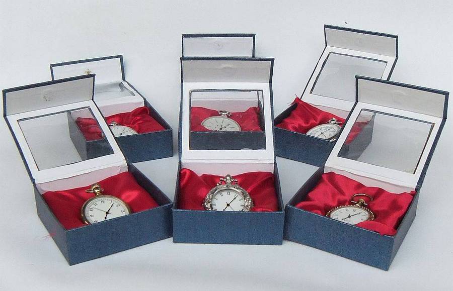 Six unused and boxed pocket watches from the Classic Pocket Watch collection with new batteries