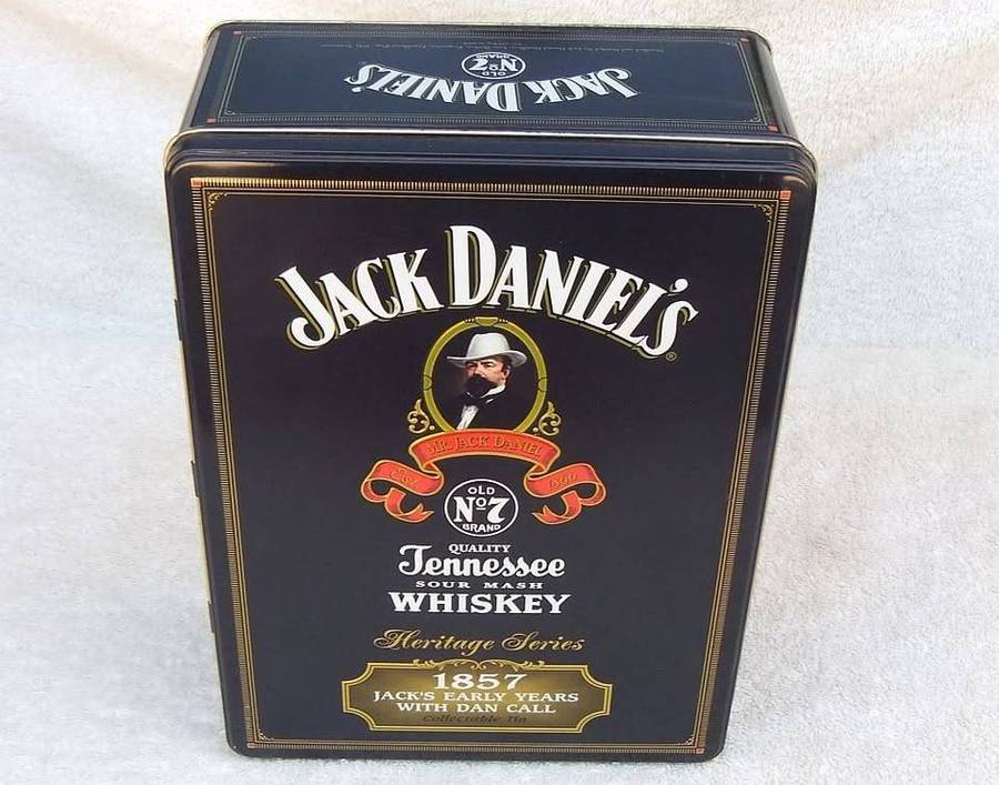 A limited edition Jack Daniels tin canister
