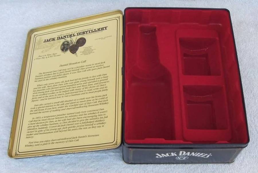 A limited edition Jack Daniels tin canister