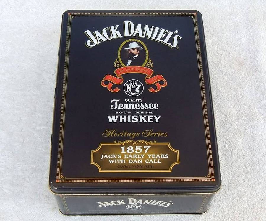 A limited edition Jack Daniels tin canister