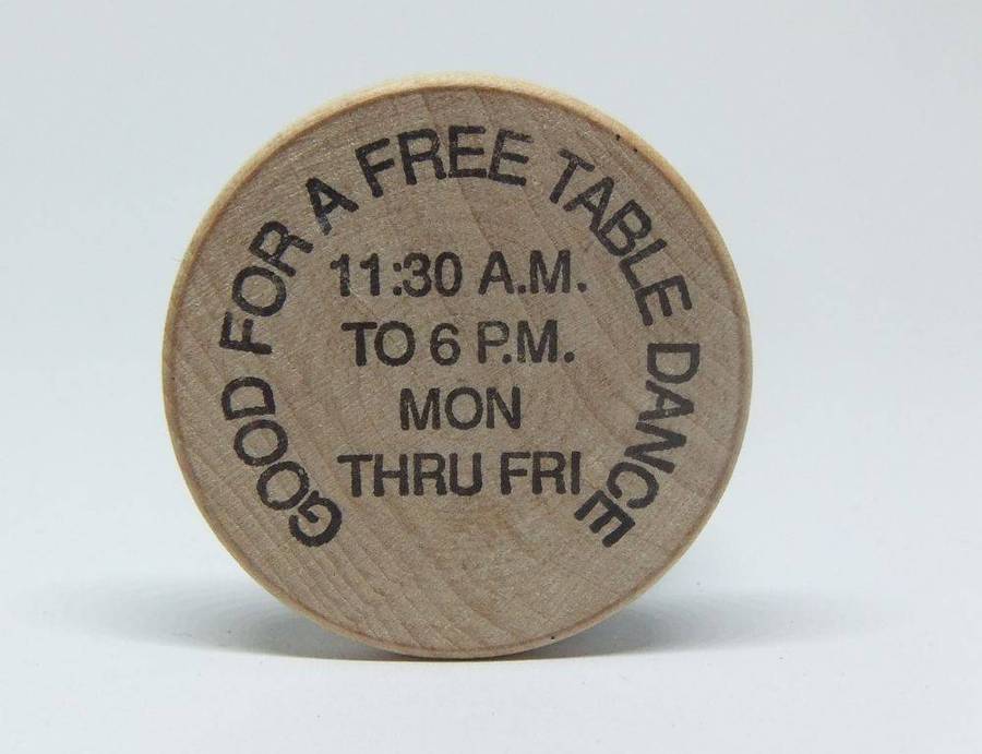 American wooden nickel token -