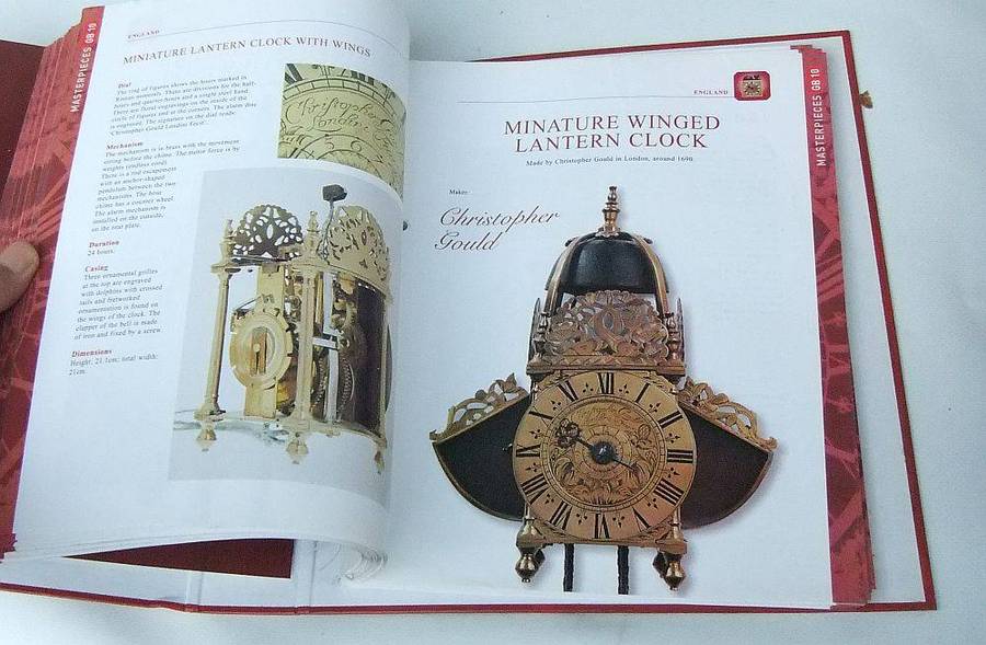 Three files with loads of info on pocket watches & clocks plus two cases to display your collection