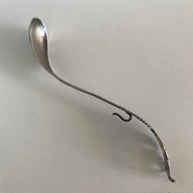Hallmarked sterling silver serving/ jam spoon