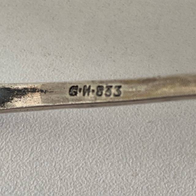 Hallmarked sterling silver serving/ jam spoon