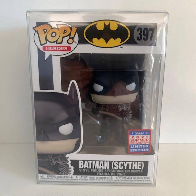 Batman Scythe Funko Pop #397, With Pop Protector
