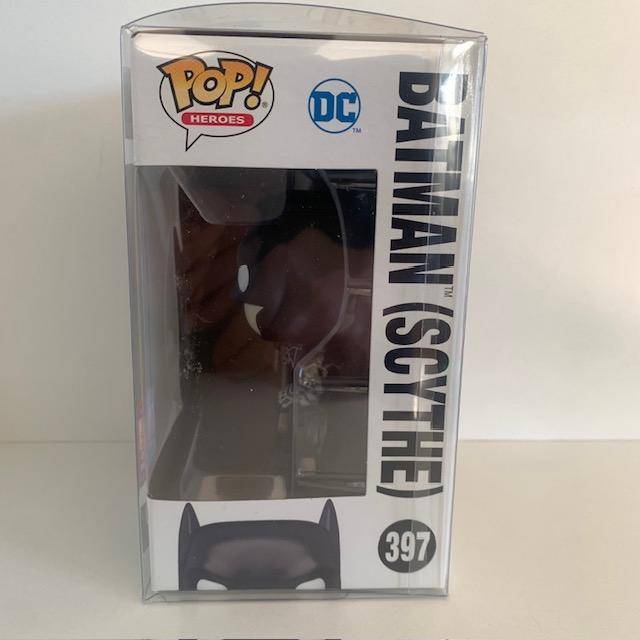 Batman Scythe Funko Pop #397, With Pop Protector