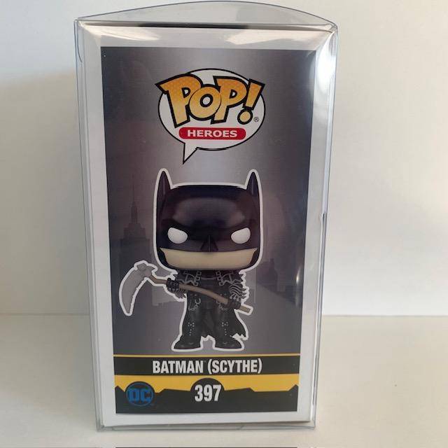 Batman Scythe Funko Pop #397, With Pop Protector