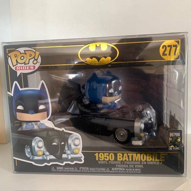 1950 Batmobile Pop rides, Funko Pop #277, With Pop Protector
