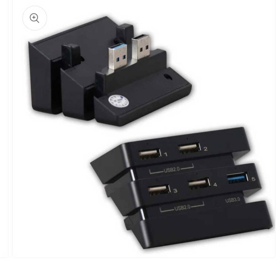 DOBE TP4-832 Integrated HUB to 2.0 & 3.0 Converter HUB 2 to 5 Extender for PS4 Pro Game Console