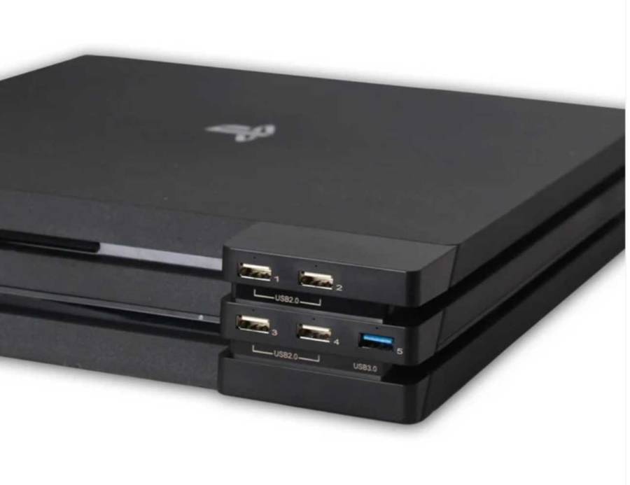 DOBE TP4-832 Integrated HUB to 2.0 & 3.0 Converter HUB 2 to 5 Extender for PS4 Pro Game Console