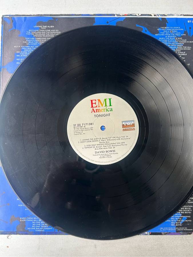 DAVID BOWIE - TONIGHT LP VINYL