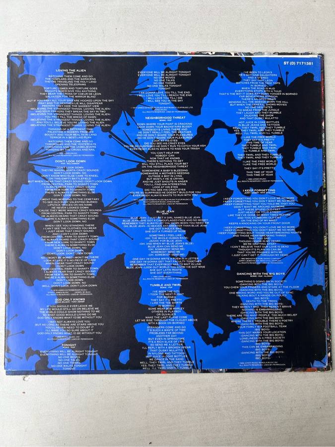 DAVID BOWIE - TONIGHT LP VINYL