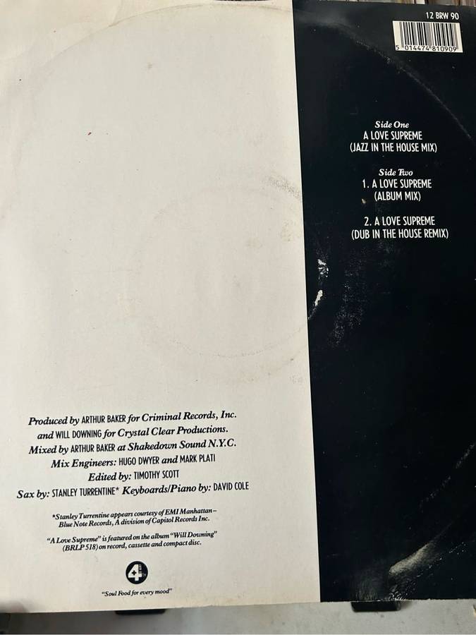 WILL DOWNING - LOVE SUPREME 12 MAXI LP VINYL