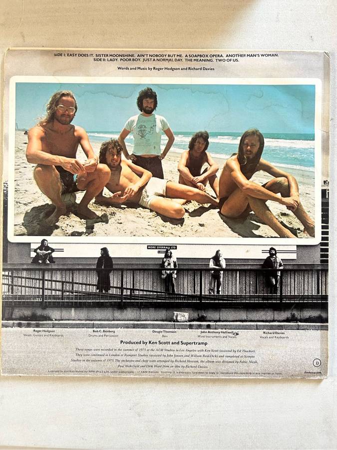 SUPERTRAMP - CRISIS ? WHAT CRISIS ? LP VINYL