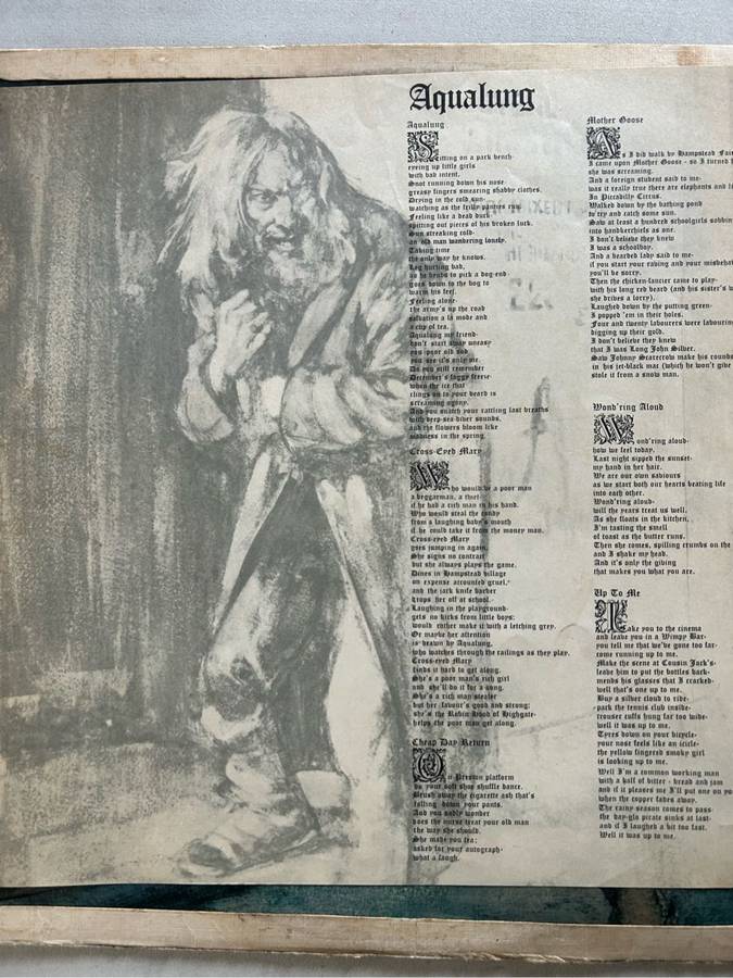 JETHRO TULL - AQUALUNG LP VINYL