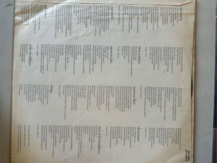 TEARS FOR FEARS - THE HURTING LP VINYL