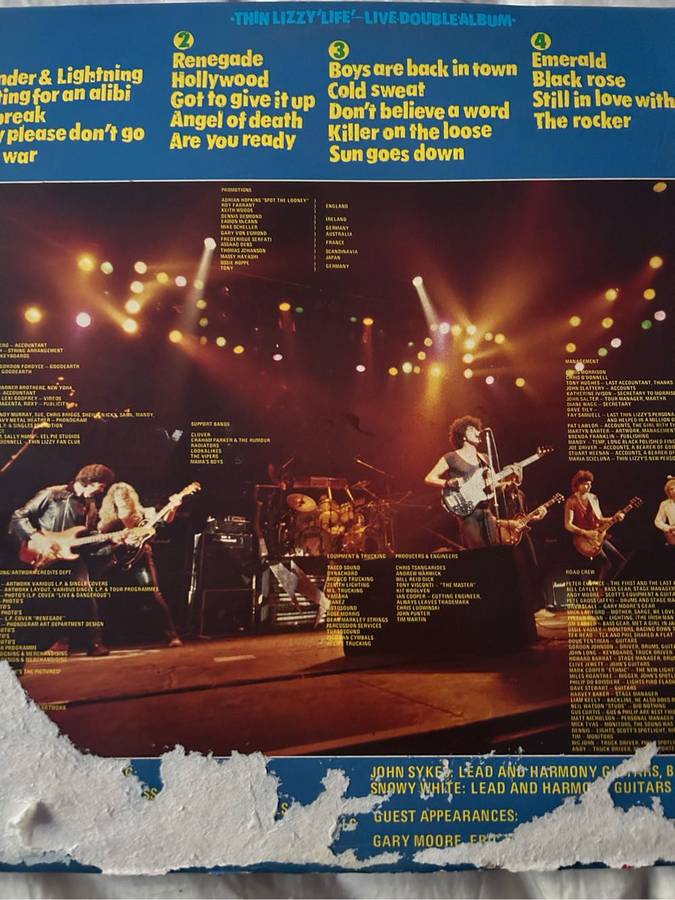 THIN LIZZY - LIFE 2LP VINYL
