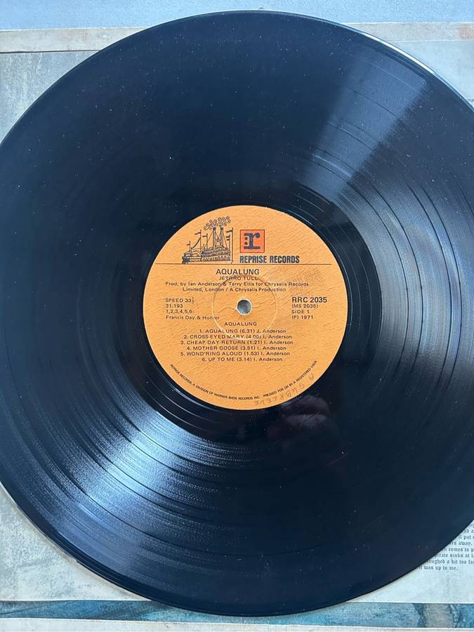 JETHRO TULL - AQUALUNG LP VINYL