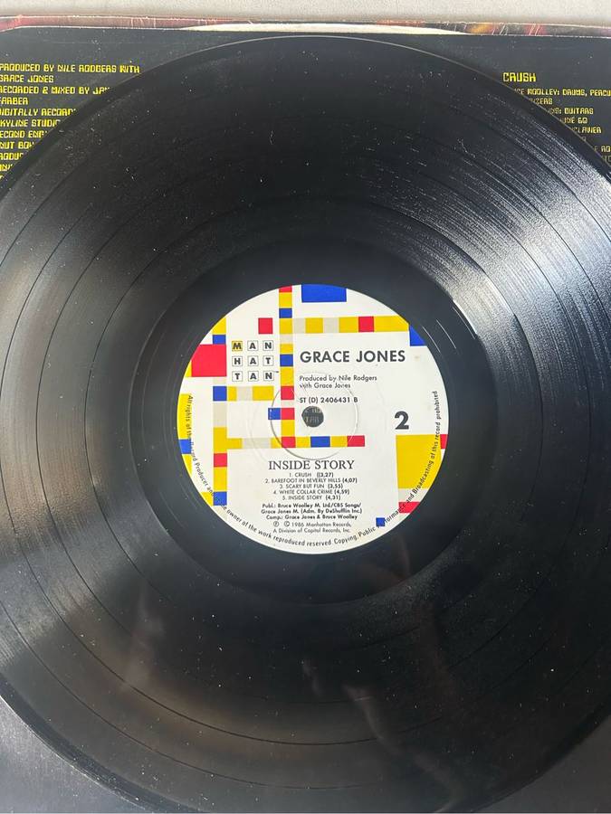 GRACE JONES - INSIDE STORY LP VINYL