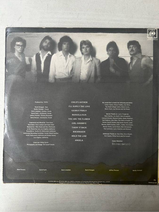 TOTO LP VINYL