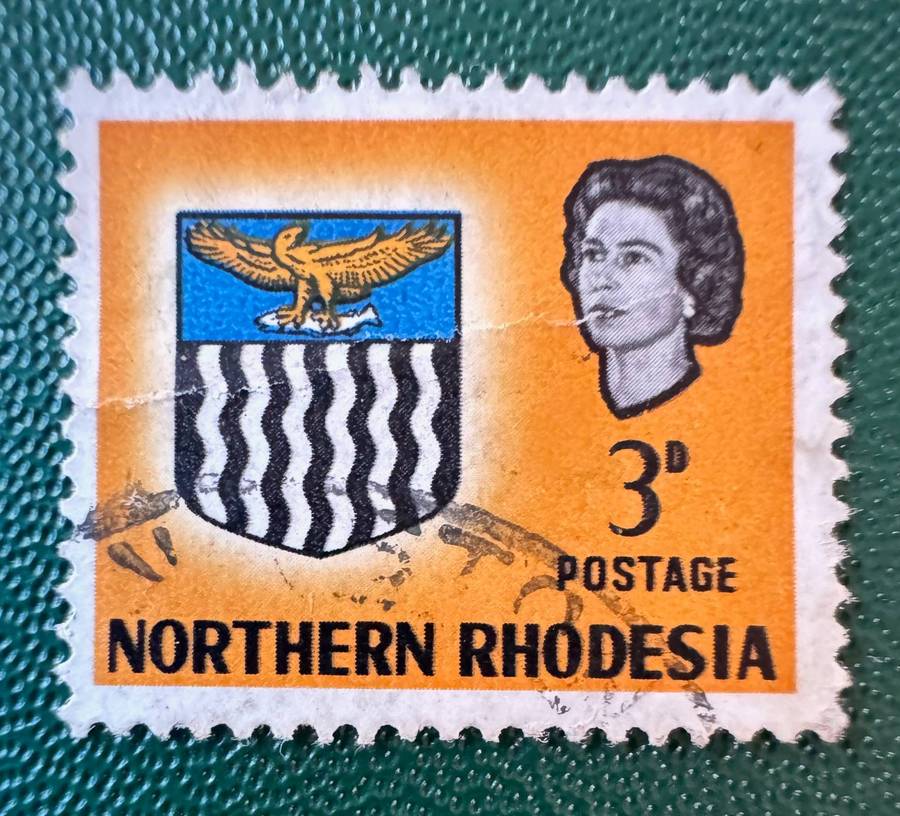 NORTHERN RHODESIA DOUBLE PRINT