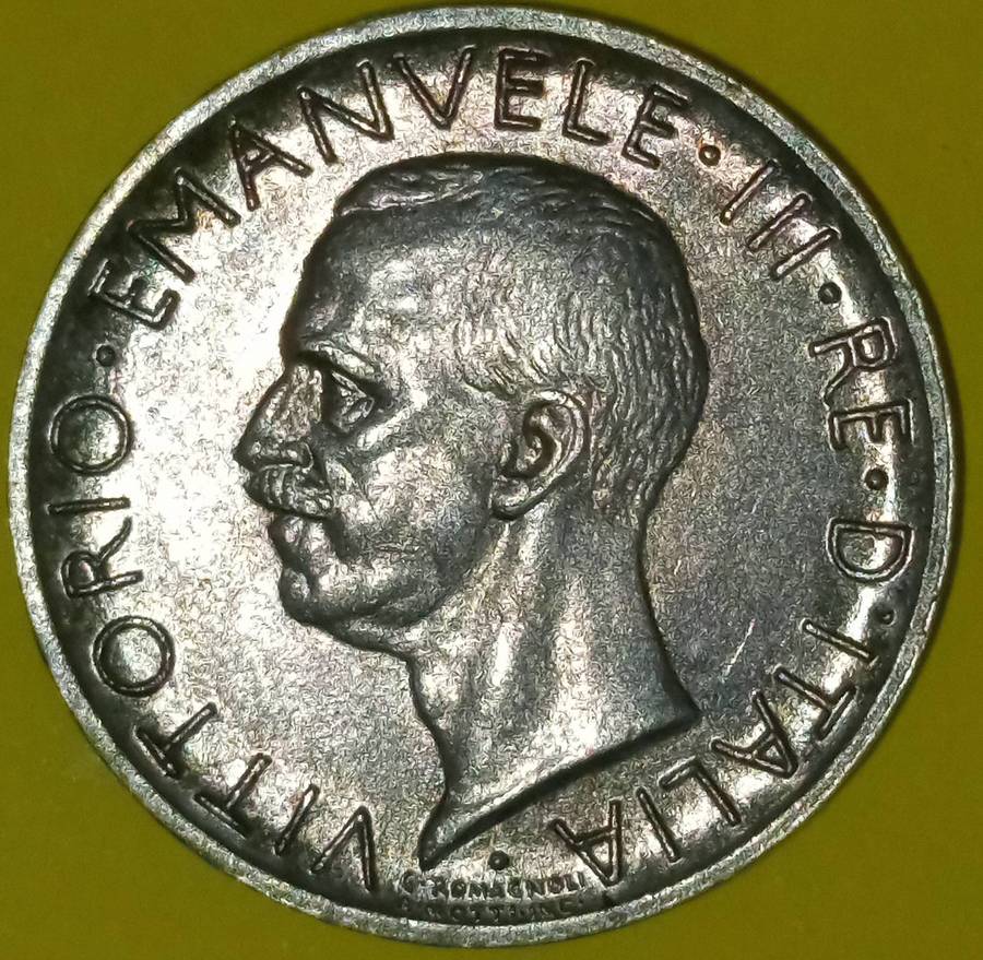 1930 ITALY 5 LIRA 0.835 SILVER