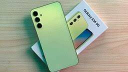 Samsung A34 with Cover - Green