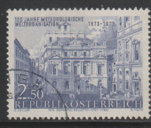 AUSTRIA 1973 The 100th Anniversary of the World Meteorological Organization UNH SG 1668