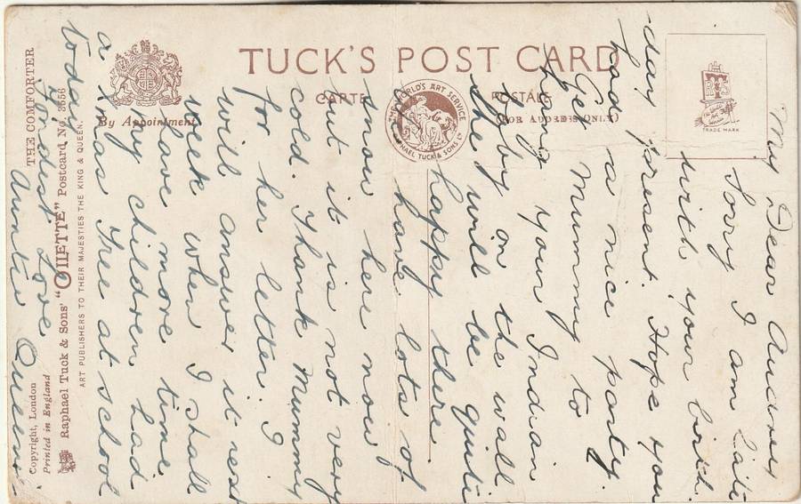 USED TUCKS POST CARD