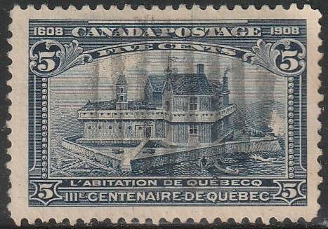CANADA 1908 The 300th Anniversary of the Founding of Quebec  ULH SG 191
