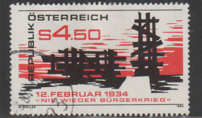 AUSTRIA 1984 Civil War Never Again UNH SG 1990