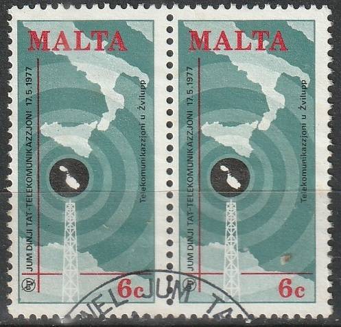 MALTA 1977 Telecommunication Day ULH SG 581